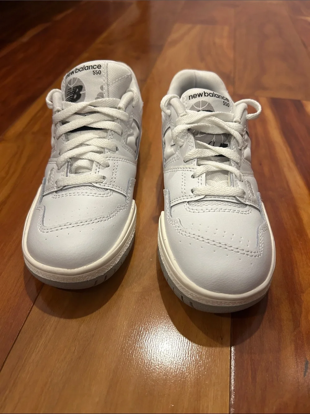 New Balance Kids White Low-Top Sneakers